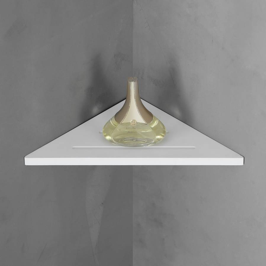 Угловая полочка для ванной комнаты ABBER Stein AS1652 белая матовая Угловая полочка для ванной комнаты ABBER Stein AS1652 белая матовая