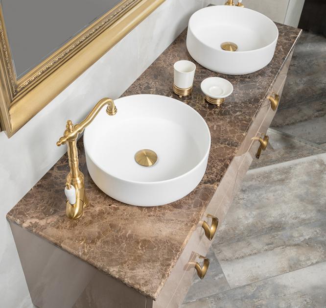 Столешница мрамор 161см Emprador Dark Столешница мрамор 161см Emprador Dark