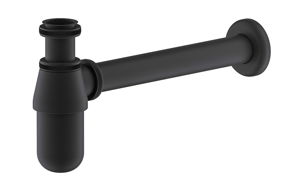 Сифон Timo 960/03L для раковины черный матовый Сифон Timo 960/03L для раковины черный матовый