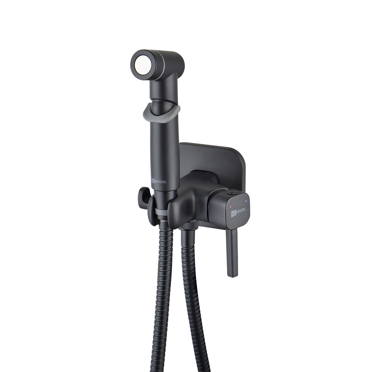 Смеситель Lemark Solo LM7165BL с гигиеническим душем, встраиваемый Смеситель Lemark Solo LM7165BL с гигиеническим душем, встраиваемый