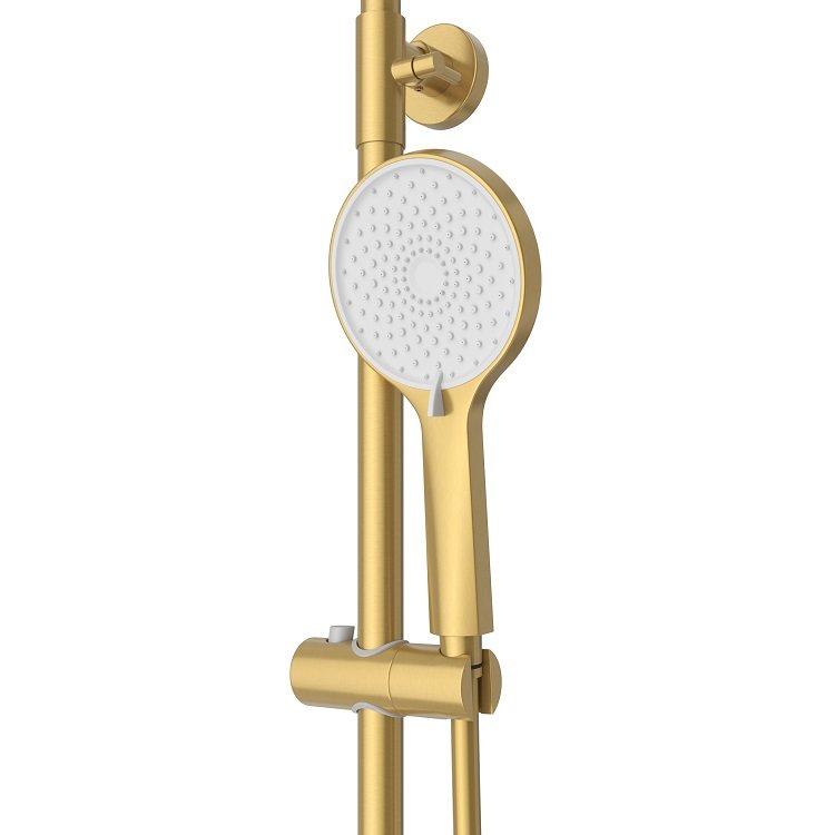 STYLUS-CD-IN Душевая стойка со смесителем, сатин STYLUS-CD-IN Душевая стойка со смесителем, сатин