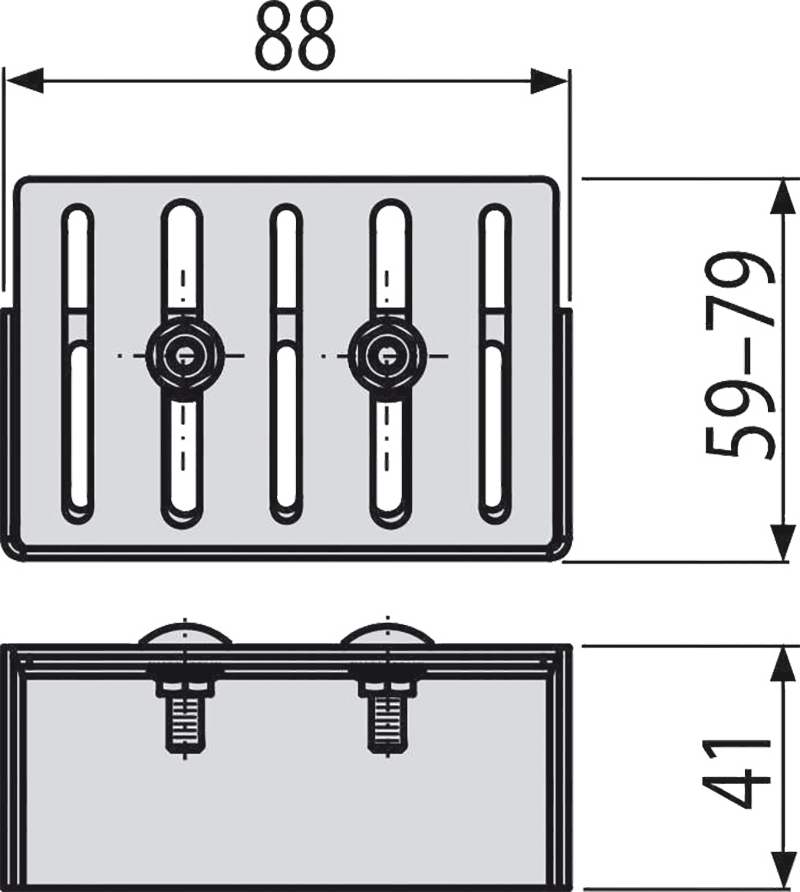 Заглушка для дренажных желобов 75 мм, оцинкованная сталь Заглушка для дренажных желобов 75 мм, оцинкованная сталь