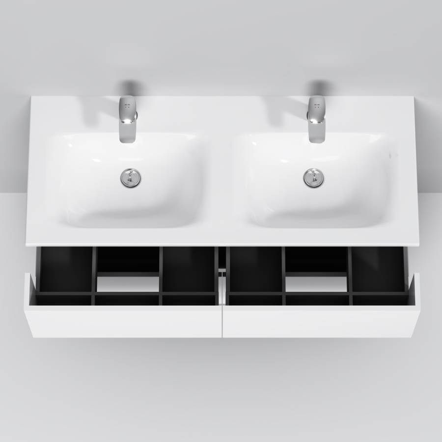M70AWCD1202WG SPIRIT 2.0, Раковина мебельная, керамическая, 120 см, встроенная, цвет: Белый, глянец M70AWCD1202WG SPIRIT 2.0, Раковина мебельная, керамическая, 120 см, встроенная, цвет: Белый, глянец