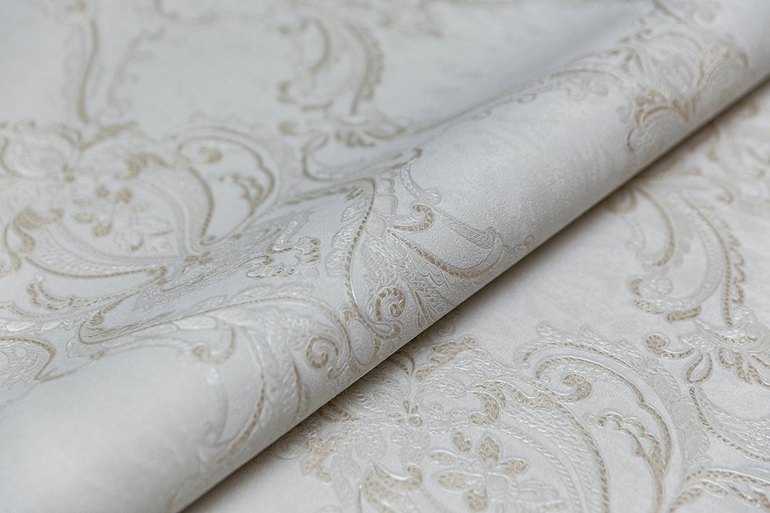 Обои виниловые Ориент мотив, серый светлый, KM7702 Обои виниловые Ориент мотив, серый светлый, KM7702