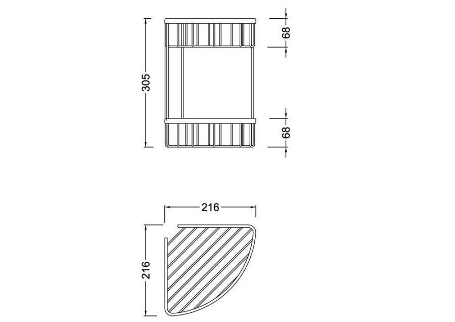 Полка угловая ярусная Timo Nelson 150082/00 chrome Полка угловая ярусная Timo Nelson 150082/00 chrome