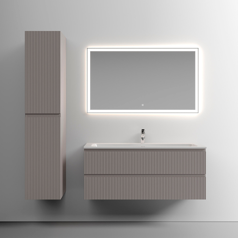 Тумба подвесная SANCOS Snob T 1195х445х500, c двумя ящиками оснащенными доводчиками, Doha Soft, арт.SNT120SM Тумба подвесная SANCOS Snob T 1195х445х500, c двумя ящиками оснащенными доводчиками, Doha Soft, арт.SNT120SM