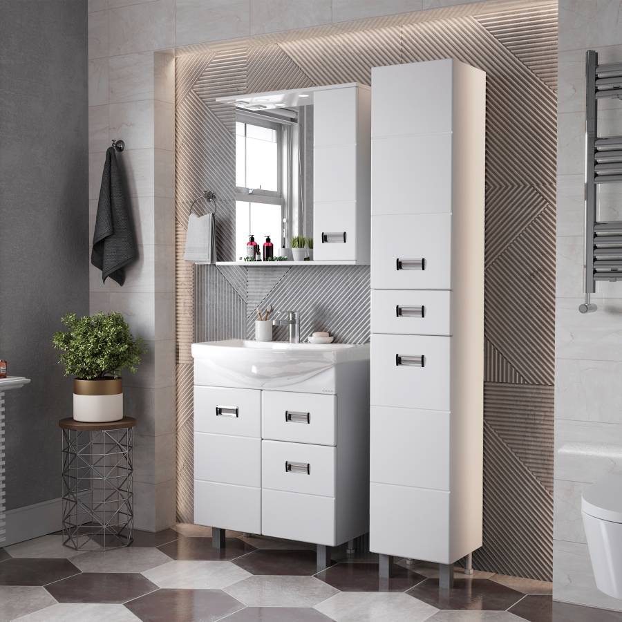 Тумба Onika Балтика 60 напольная, белая, с ящиком (ум. Балтика 60) Тумба Onika Балтика 60 напольная, белая, с ящиком (ум. Балтика 60)