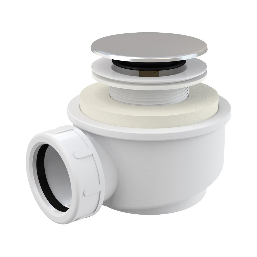 Сифон для ванны автомат комплект, металл Сифон для ванны автомат комплект, металл