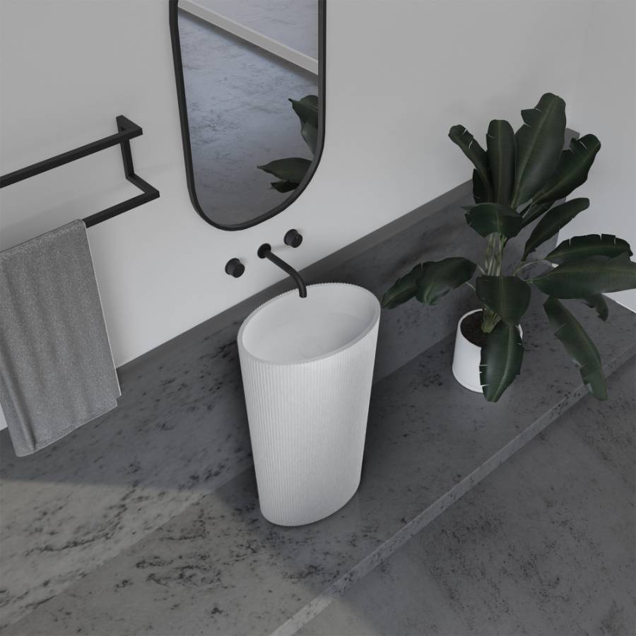 Раковина отдельностоящая ABBER Stein AS2504-H белая матовая Раковина отдельностоящая ABBER Stein AS2504-H белая матовая