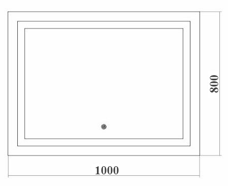 Зеркало Creto Amelia 100х80 Зеркало Creto Amelia 100х80