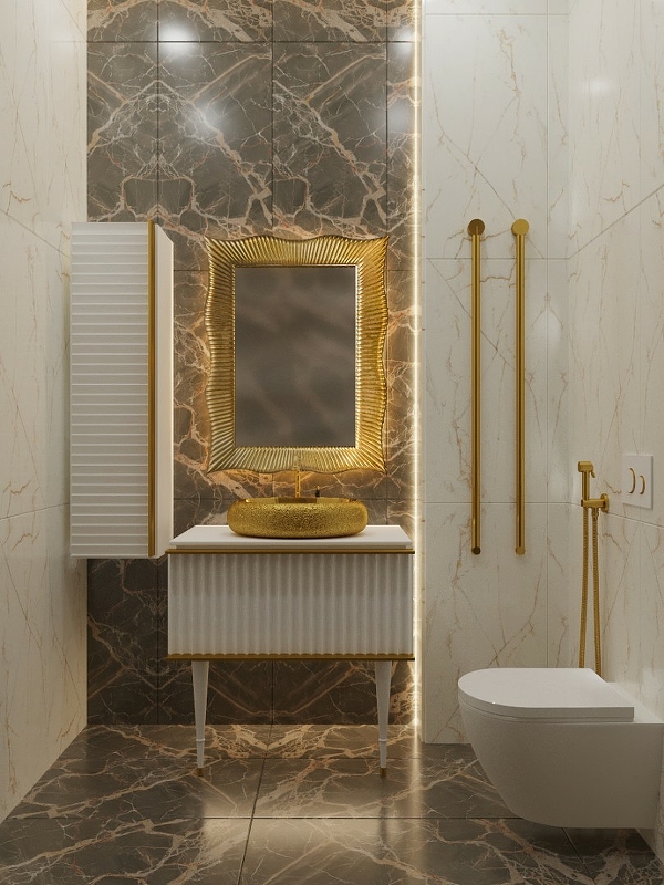 Тумба Canale 80 белая + Золото_Комплект 843-080-WG Boheme Тумба Canale 80 белая + Золото_Комплект 843-080-WG Boheme