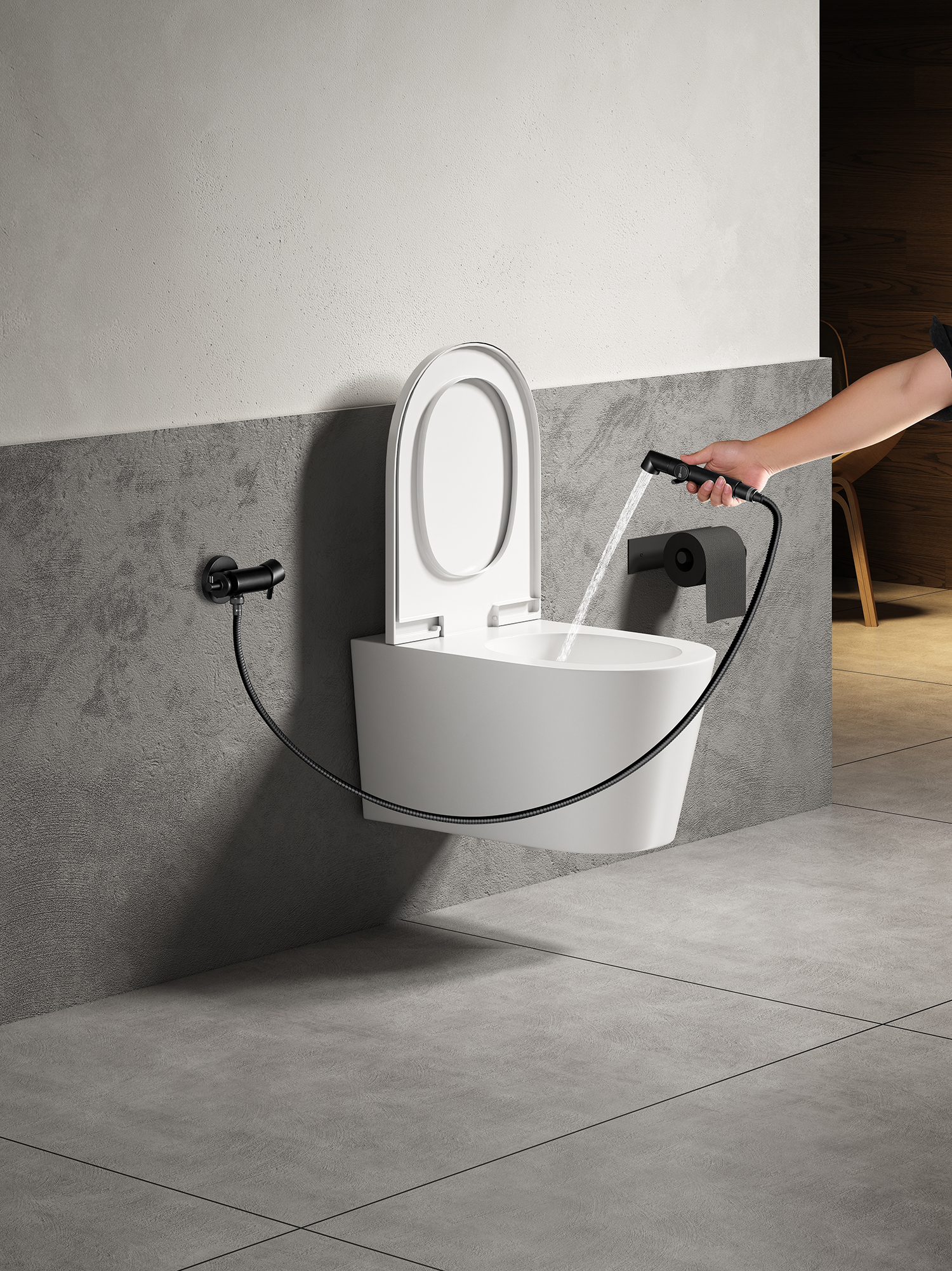 Смеситель Lemark Solo LM7166BL с гигиеническим душем, встраиваемый Смеситель Lemark Solo LM7166BL с гигиеническим душем, встраиваемый