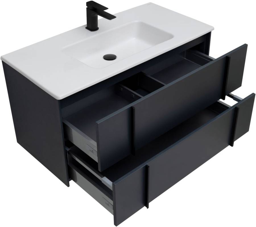 Тумба под раковину Allen Brau Reality 100 1.32007.AM антрацит матовый Тумба под раковину Allen Brau Reality 100 1.32007.AM антрацит матовый