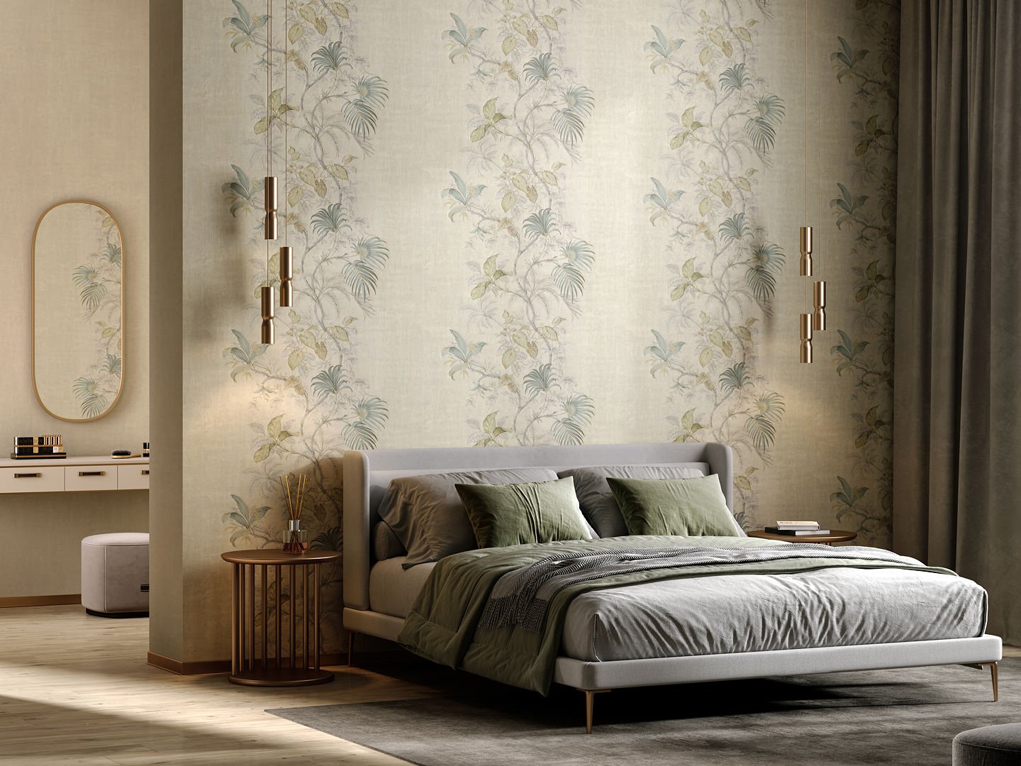 Обои виниловые Оранжерея мотив, бежевый Обои виниловые Оранжерея мотив, бежевый