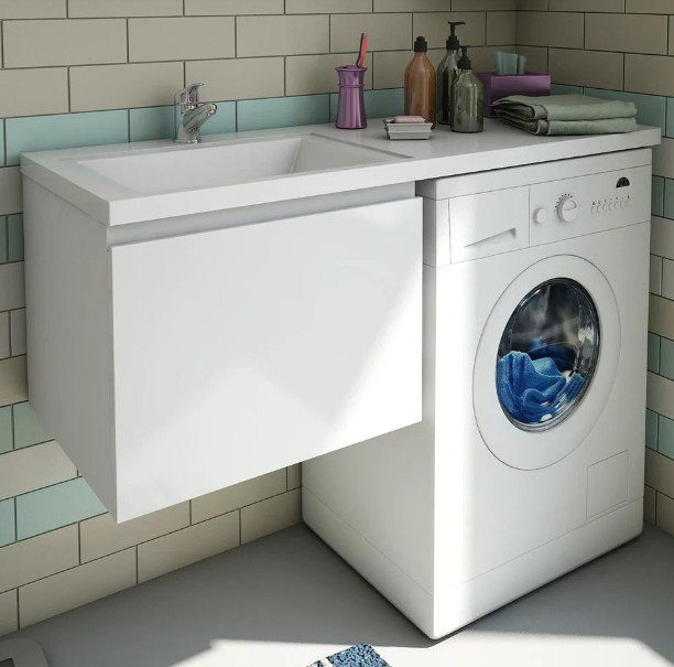 Тумба подвесная под умывальник Dallas Luxe 1200х482 1 ящик (ШхГхВ) 548х476х430 Тумба подвесная под умывальник Dallas Luxe 1200х482 1 ящик (ШхГхВ) 548х476х430