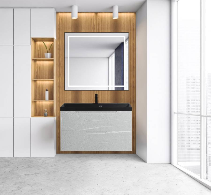 Раковина из литьевого мрамора BelBagno BB1000/450-LV-MR-AST Раковина из литьевого мрамора BelBagno BB1000/450-LV-MR-AST