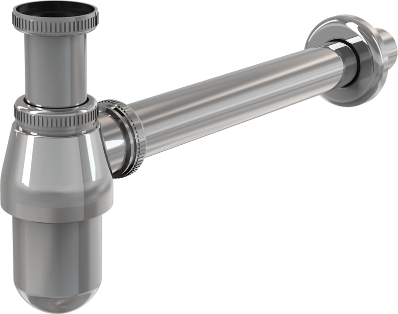 Сифон для умывальника DN32 с накидной гайкой 5/4", металл Сифон для умывальника DN32 с накидной гайкой 5/4", металл