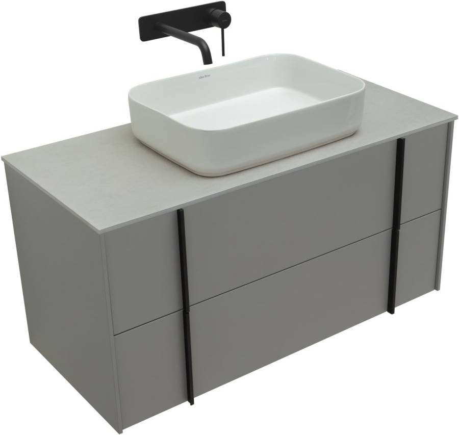 Тумба под раковину Allen Brau Reality 100 1.32007.PGM платина матовый Тумба под раковину Allen Brau Reality 100 1.32007.PGM платина матовый