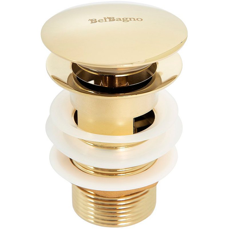 BB-SAT-ORO Донный клапан с системой "Клик-клак" с переливом, золото BB-SAT-ORO Донный клапан с системой "Клик-клак" с переливом, золото