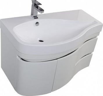 Тумба с раковиной Aquanet Сопрано 95 L белый (2 дверцы 2 ящика) Тумба с раковиной Aquanet Сопрано 95 L белый (2 дверцы 2 ящика)