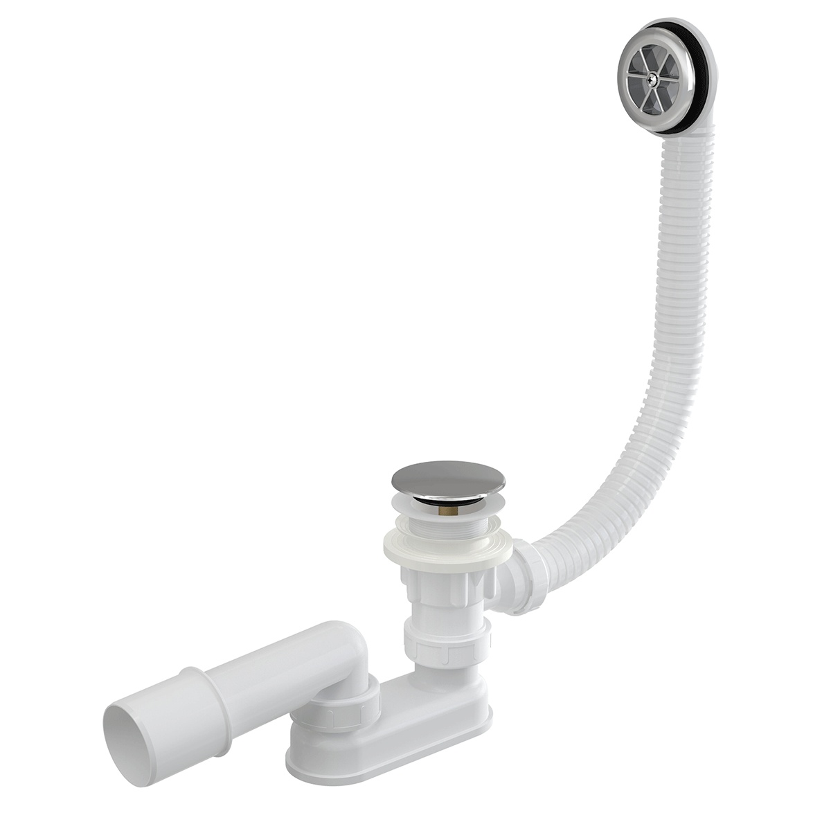 Сифон для ванны CLICK/CLACK, хром Сифон для ванны CLICK/CLACK, хром