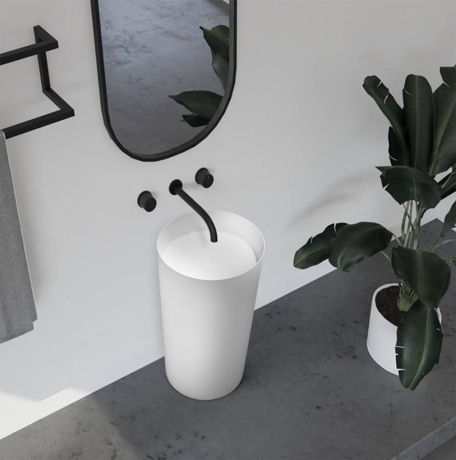 Раковина отдельностоящая ABBER Stein AS2506-H белая матовая Раковина отдельностоящая ABBER Stein AS2506-H белая матовая