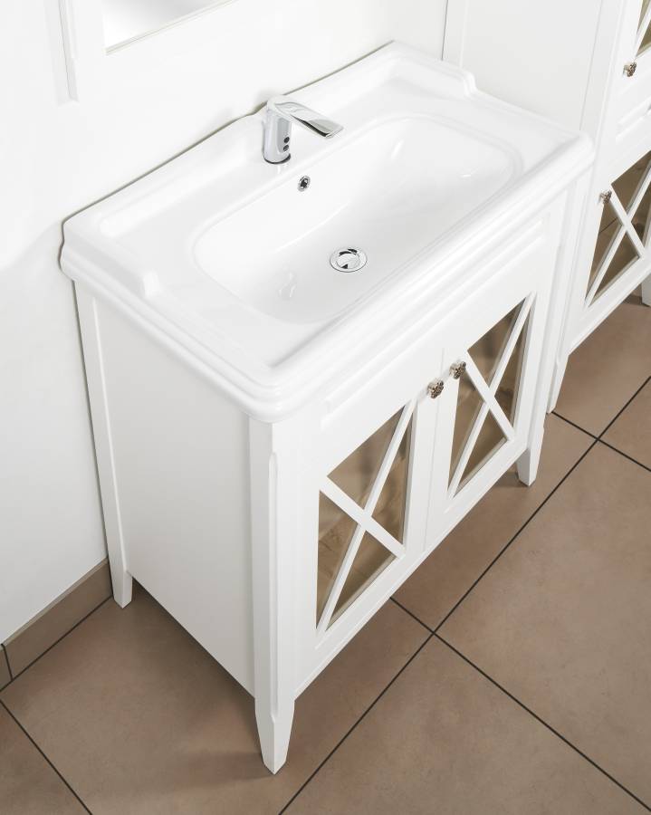 Тумба под раковину Creto Vetra 80, белая Тумба под раковину Creto Vetra 80, белая