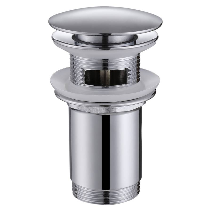 Донный клапан ABBER AF0010 с переливом, клик-клак, хром Донный клапан ABBER AF0010 с переливом, клик-клак, хром