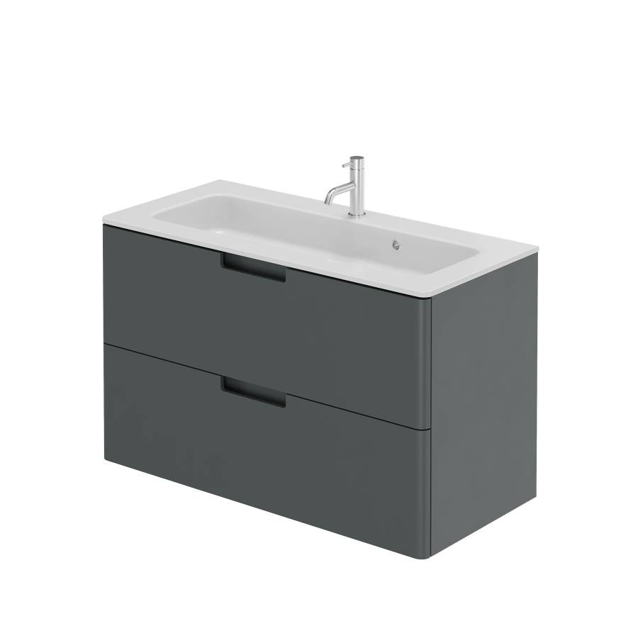 Тумба с раковиной Creto Bravo Gray 100 см Тумба с раковиной Creto Bravo Gray 100 см