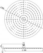 Верхний душ RGW Shower Panels SP-81-30 21148130-01 Хром Круглый Верхний душ RGW Shower Panels SP-81-30 21148130-01 Хром Круглый