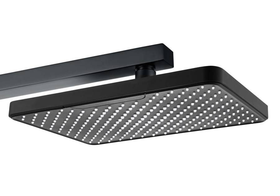 Верхний душ настенный 305х205мм AQUATEK, матовый черный AQ2081MB  Верхний душ настенный 305х205мм AQUATEK, матовый черный AQ2081MB