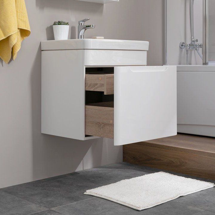 Тумба с раковиной Aquanet София 80 белый Тумба с раковиной Aquanet София 80 белый