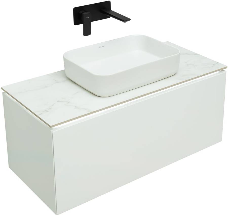 Тумба под раковину Allen Brau Infinity 100 1.21004.WM белый матовый Тумба под раковину Allen Brau Infinity 100 1.21004.WM белый матовый