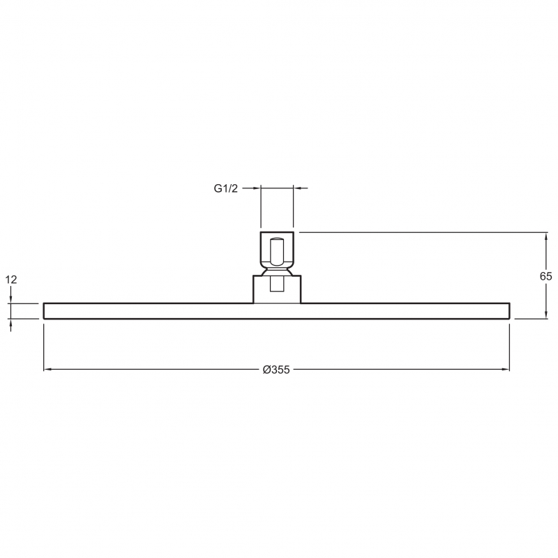Верхний душ Jacob Delafon Katalyst E13691-CP d 35,5 см., хром Верхний душ Jacob Delafon Katalyst E13691-CP d 35,5 см., хром