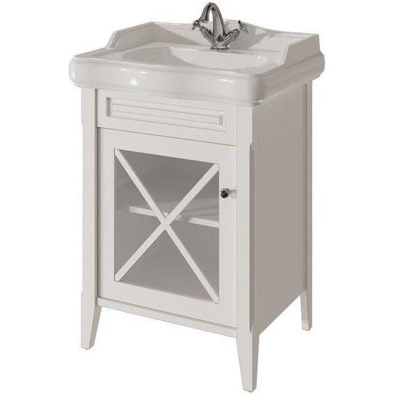 Тумба под раковину Creto Vetra 60, белая Тумба под раковину Creto Vetra 60, белая