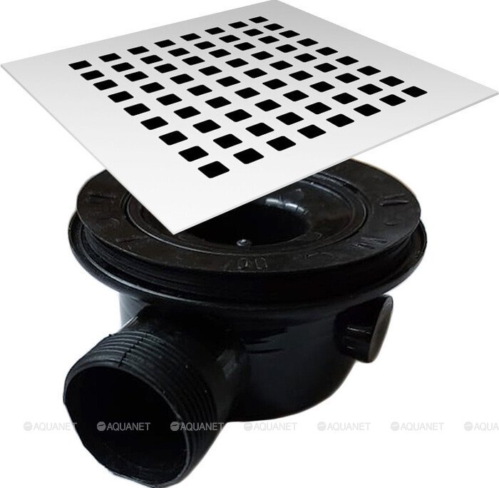 Сифон с крышкой для поддонов из камня VST-2SR2B c гидрозатвором, черный Сифон с крышкой для поддонов из камня VST-2SR2B c гидрозатвором, черный