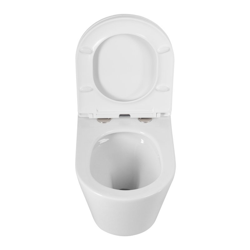 LINER Унитаз подвесной, безободковый с системой смыва "Торнадо", с сиденьем soft close, 49 см, CZR-38083-49-TH-TOR/SC LINER Унитаз подвесной, безободковый с системой смыва "Торнадо", с сиденьем soft close, 49 см, CZR-38083-49-TH-TOR/SC