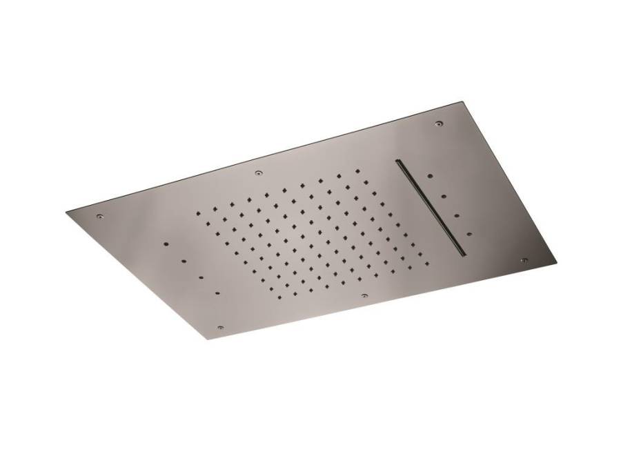 CZR-SDAH2-6040-01 Верхний душ встраиваемый двухрежимный (дождь и каскад) с хромотерапией 9 цветов и пультом управления Исполнение: хром  CZR-SDAH2-6040-01 Верхний душ встраиваемый двухрежимный (дождь и каскад) с хромотерапией 9 цветов и пультом управления Исполнение: хром