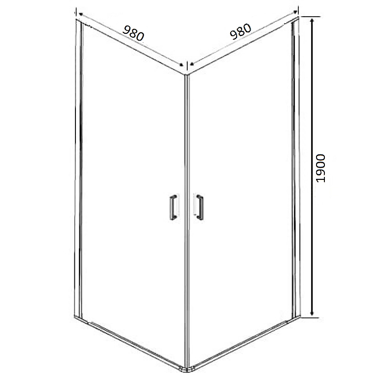 Душевой уголок Orange E04-100TCR без поддона 100х100, стекло прозрачное Душевой уголок Orange E04-100TCR без поддона 100х100, стекло прозрачное