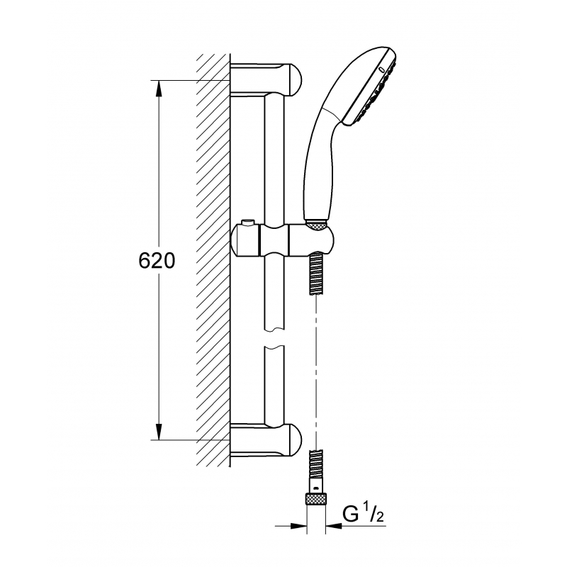 Душевой гарнитур Grohe Tempesta New 27795001 Душевой гарнитур Grohe Tempesta New 27795001