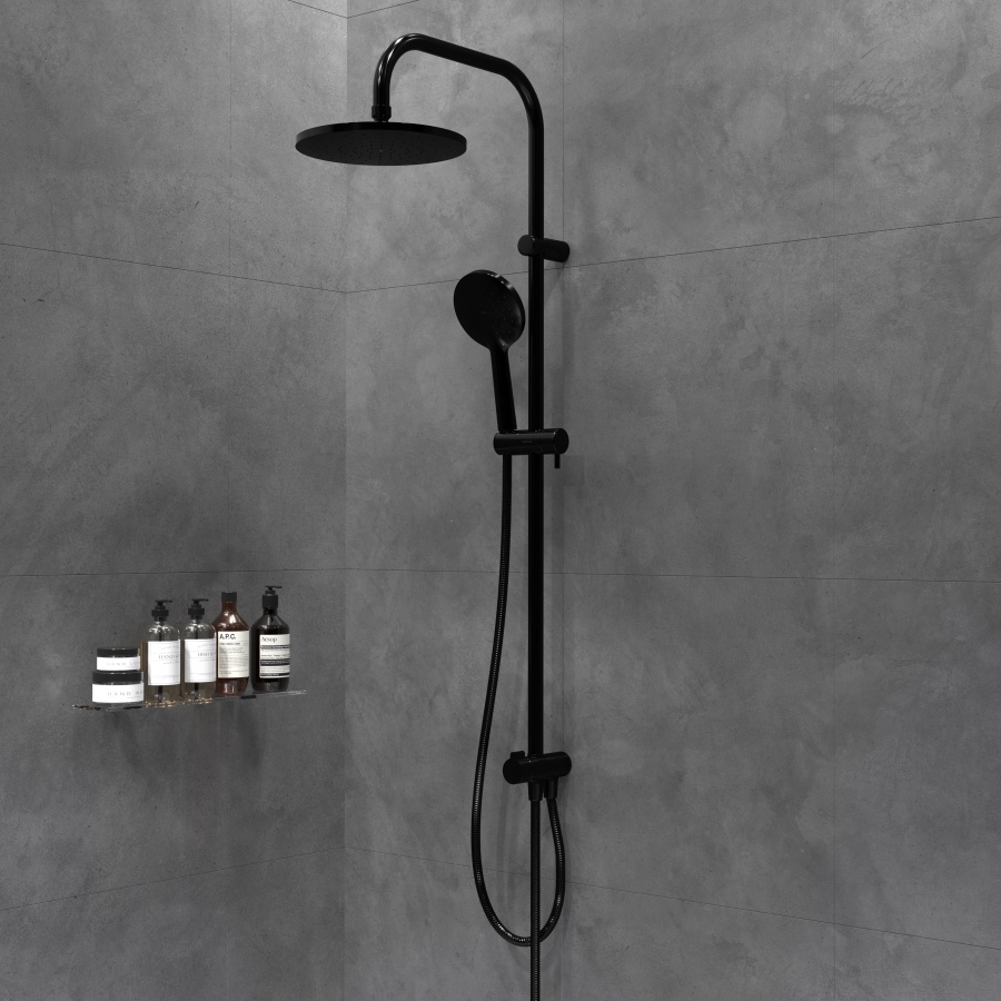 977700300 Origin Bit душ. система: верхний душ 230мм, ручн.душ 120мм, 1 режим, штанга 1010мм, Черная 977700300 Origin Bit душ. система: верхний душ 230мм, ручн.душ 120мм, 1 режим, штанга 1010мм, Черная