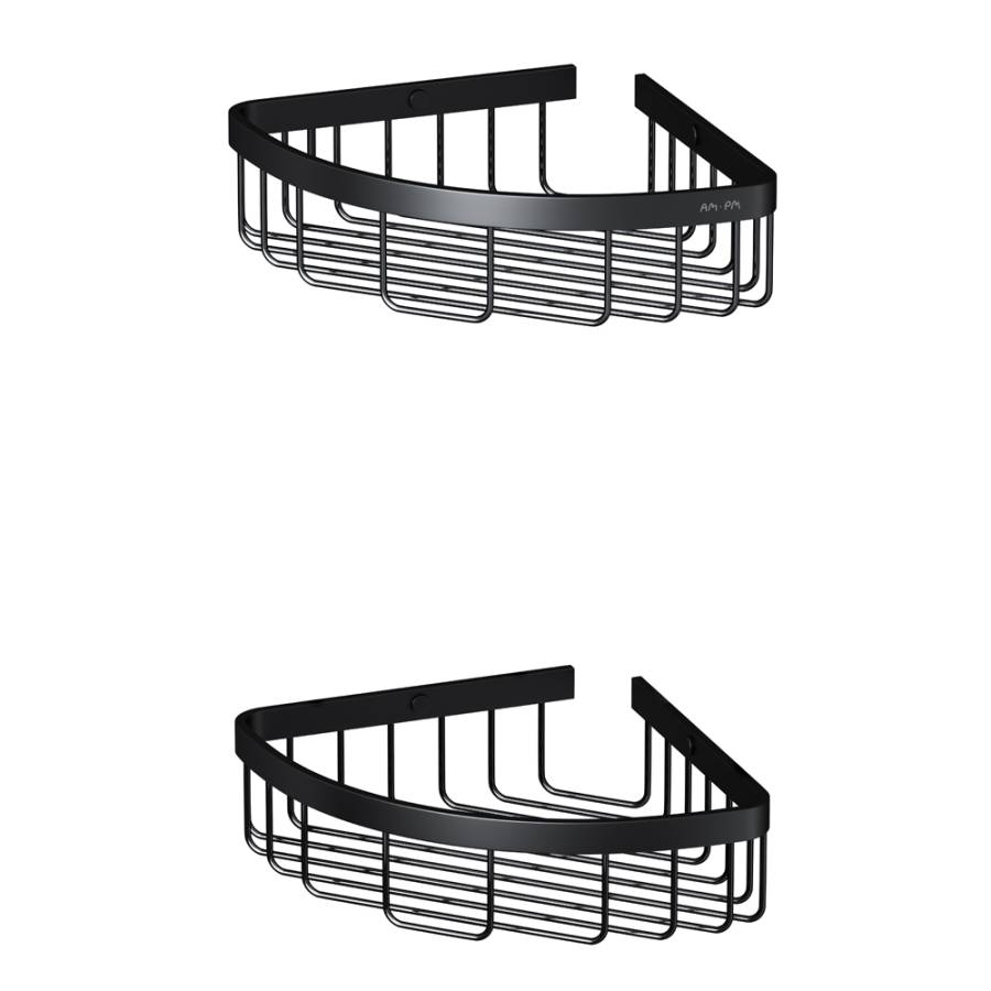 A7452222 Sense L Корзина для душа угловая двухъярусная, черный A7452222 Sense L Корзина для душа угловая двухъярусная, черный