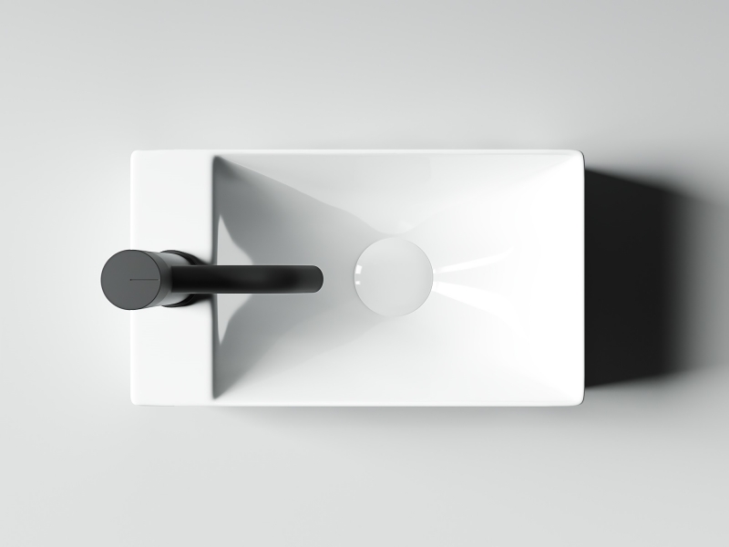 Умывальник подвесной прямоугольный (отверстие под смеситель L) Element 375*215*100мм Умывальник подвесной прямоугольный (отверстие под смеситель L) Element 375*215*100мм