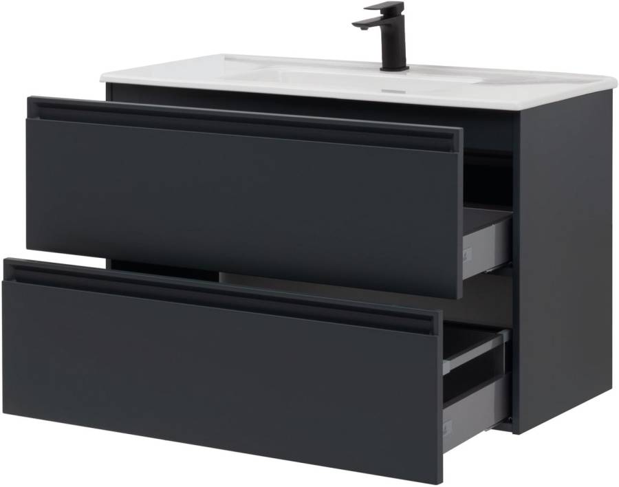 Тумба под раковину Allen Brau Eclipse 100 1.E1003.AM антрацит матовый Тумба под раковину Allen Brau Eclipse 100 1.E1003.AM антрацит матовый