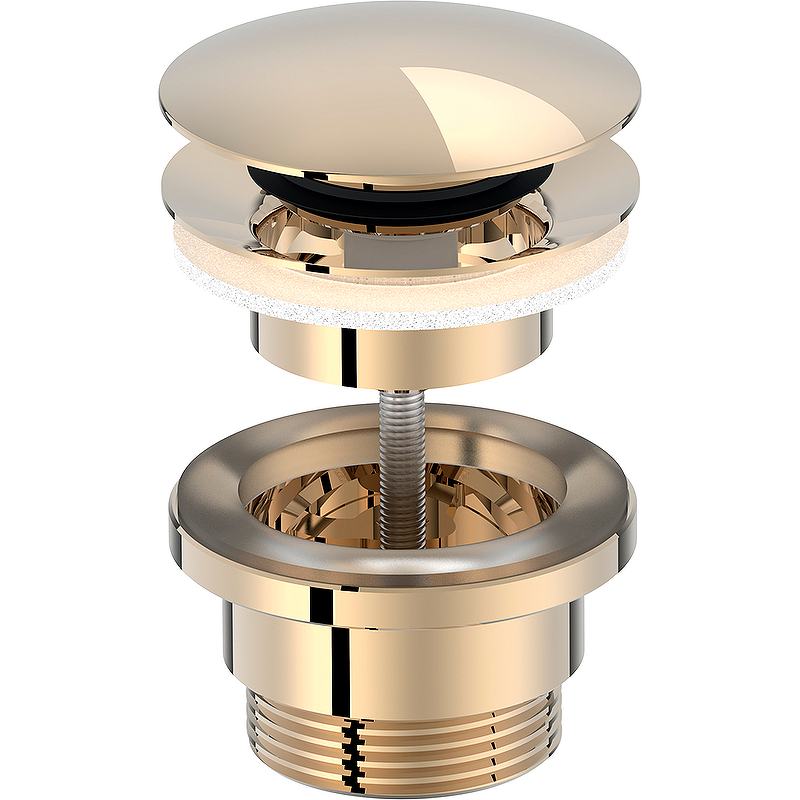 Донный клапан для раковины Jacob Delafon E30536-BGG, бежевое золото, шт Донный клапан для раковины Jacob Delafon E30536-BGG, бежевое золото, шт