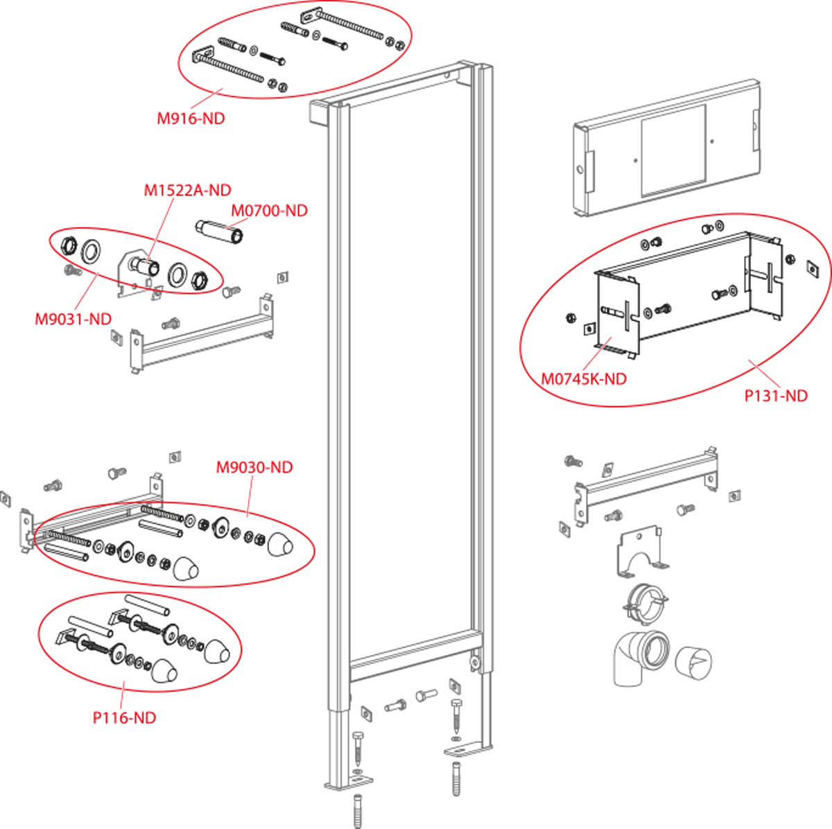 Монтажная рама для писсуара Монтажная рама для писсуара