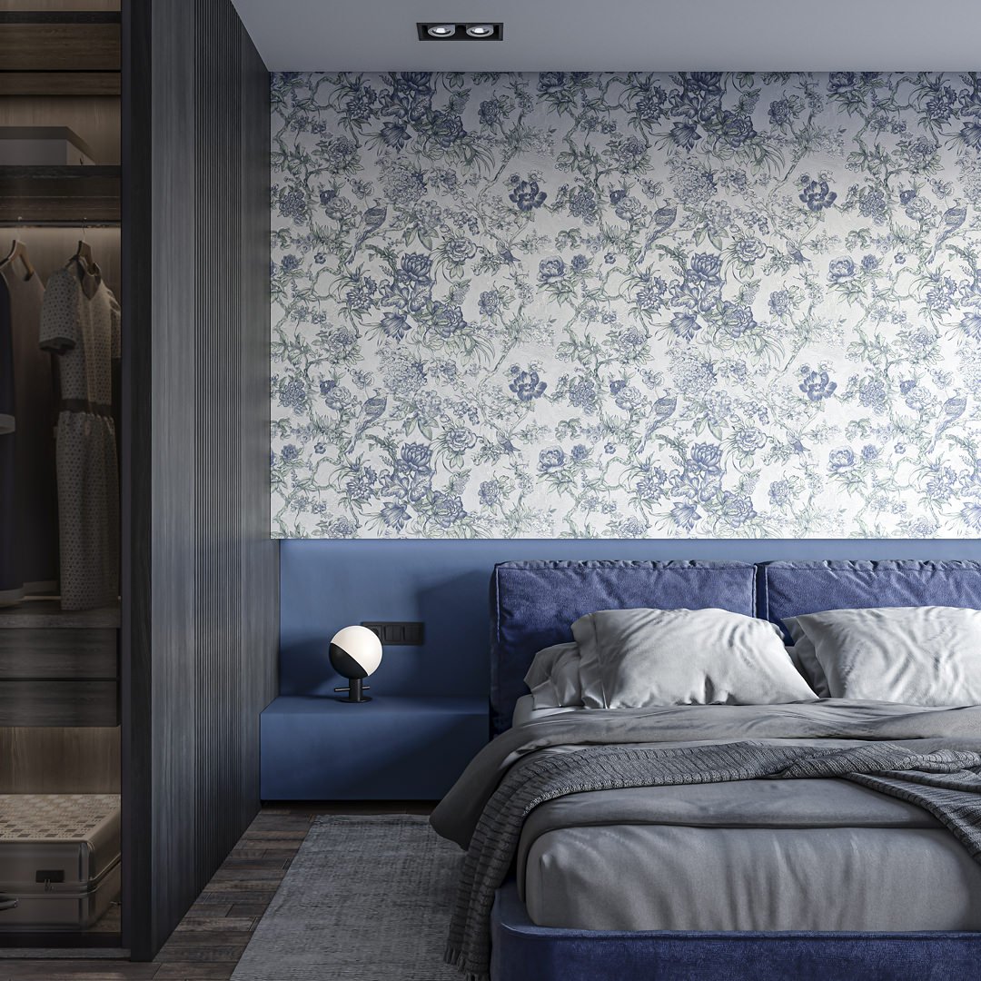 Обои виниловые Азулежу мотив, светло-голубой Обои виниловые Азулежу мотив, светло-голубой