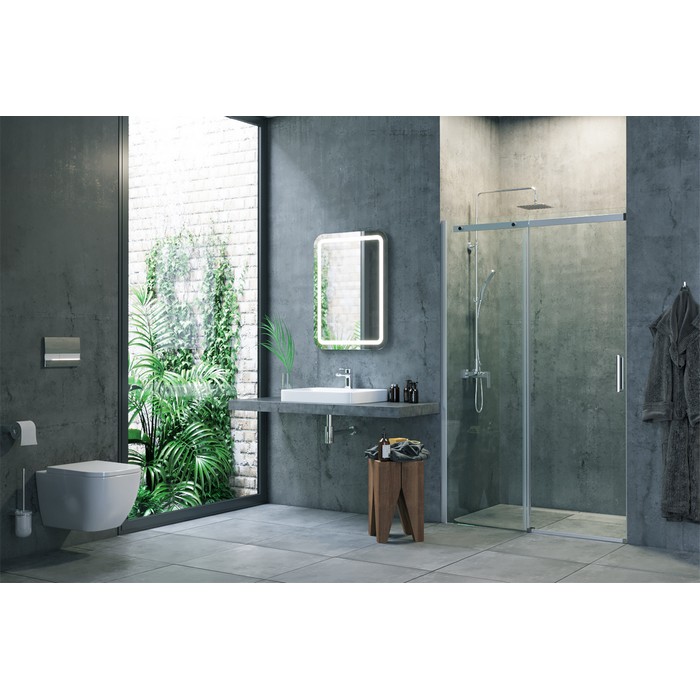 Душевая дверь EXCELLENT Rols 130 см (хром) Душевая дверь EXCELLENT Rols 130 см (хром)