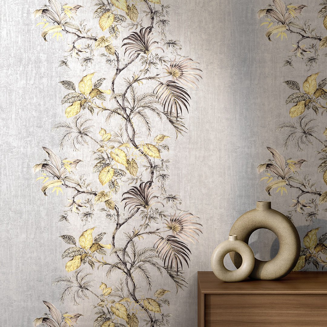 Обои виниловые Оранжерея база, жёлтый Обои виниловые Оранжерея база, жёлтый