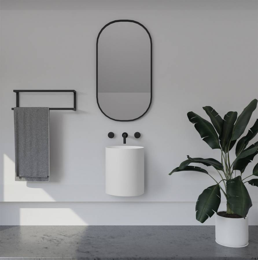 Раковина подвесная ABBER Stein AS2624 белая матовая Раковина подвесная ABBER Stein AS2624 белая матовая